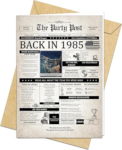 Miniatura 14 de Tarjeta de cumpleaños número 97, tarjeta jumbo de feliz cumpleaños para hombres o mujeres nacidos en 1928, regalos divertidos grandes para papás o