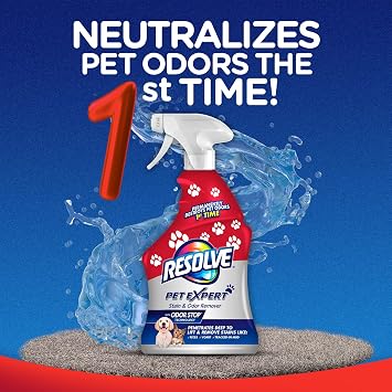 Resolve Pet Carpet Spot & Stain Remover, 22 fl oz Bottle, Carpet Cleaner