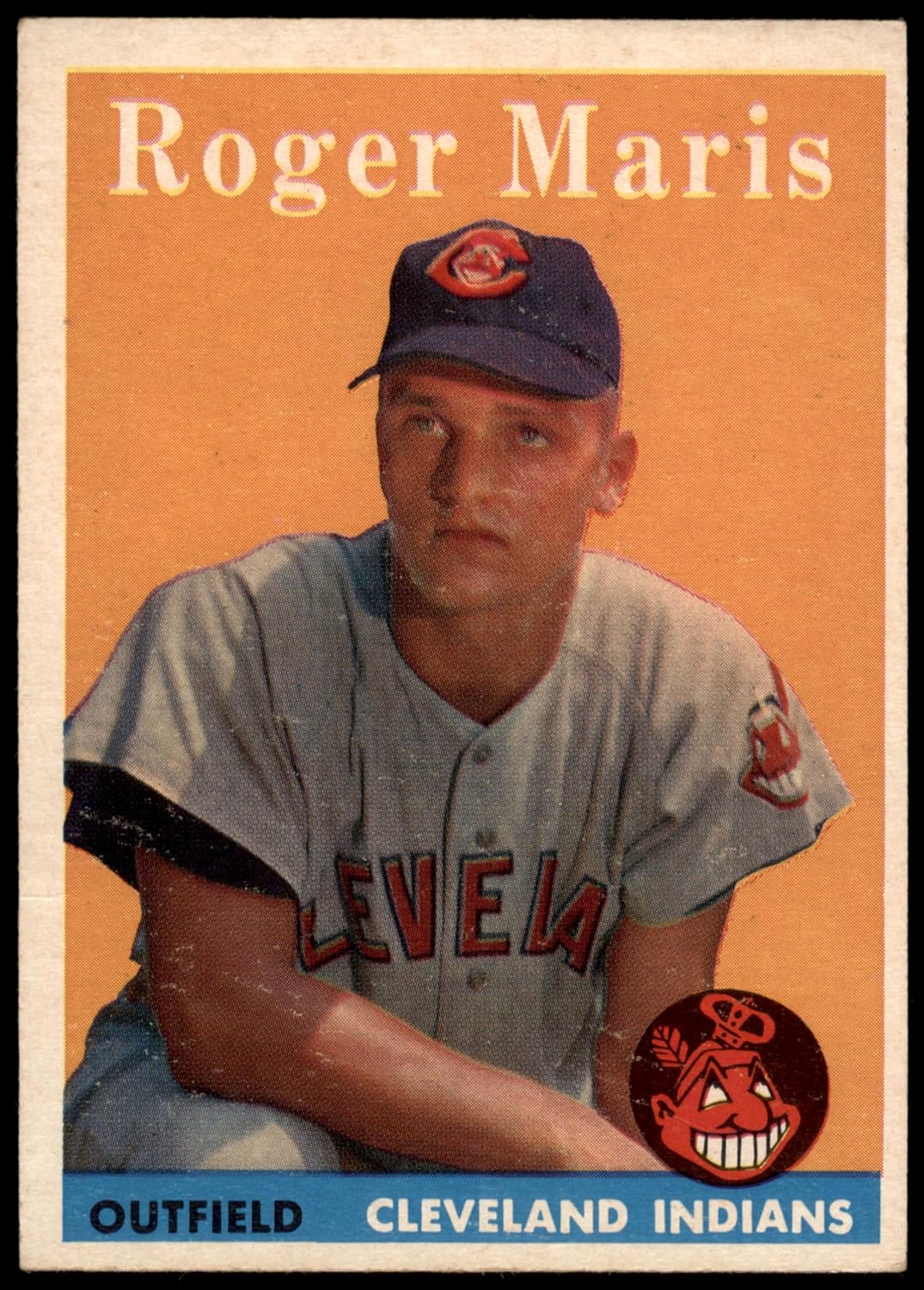 1958 Topps #47 Roger Maris Cleveland Indians (Baseball Card) VG/EX Indians