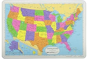 Map of USA Placemat Large