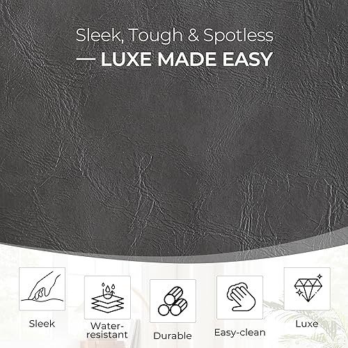 Miniatura 6 de Zouron Mid-Century - Sillas de comedor modernas, sillas de cocina con acento de ratán con respaldo de ratán, sillas de tela tapizadas sin brazos con