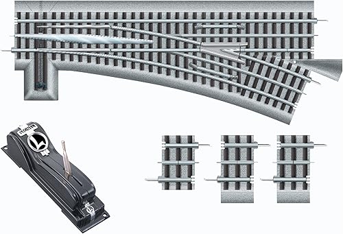Miniatura 22 de Lionel FasTrack Electric O Manómetro, interruptor remoto O72/mando, mano izquierda
