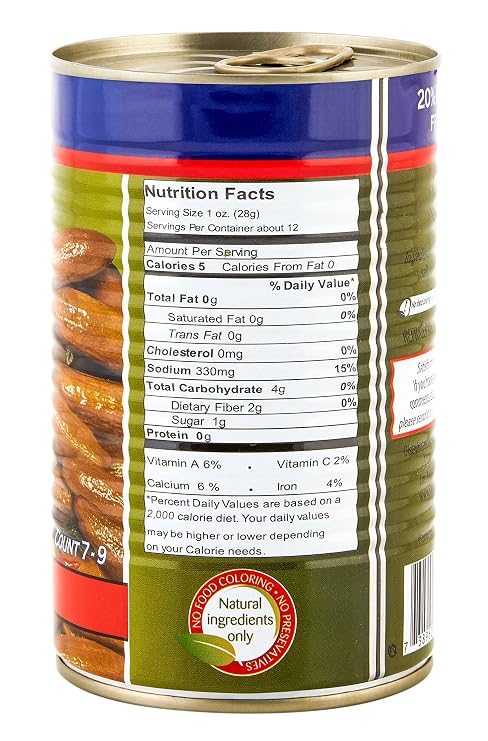 Tazah Cucumber Pickle 23.6oz - 670g Premium Pickled Cucumbers in Brine - Kosher