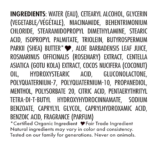 Miniatura 13 de SheaMoisture Acondicionador de humedad para el cuero cabelludo, manteca de aloe y vitamina B3 para cabello hidratado, comercio justo, sin sulfato,