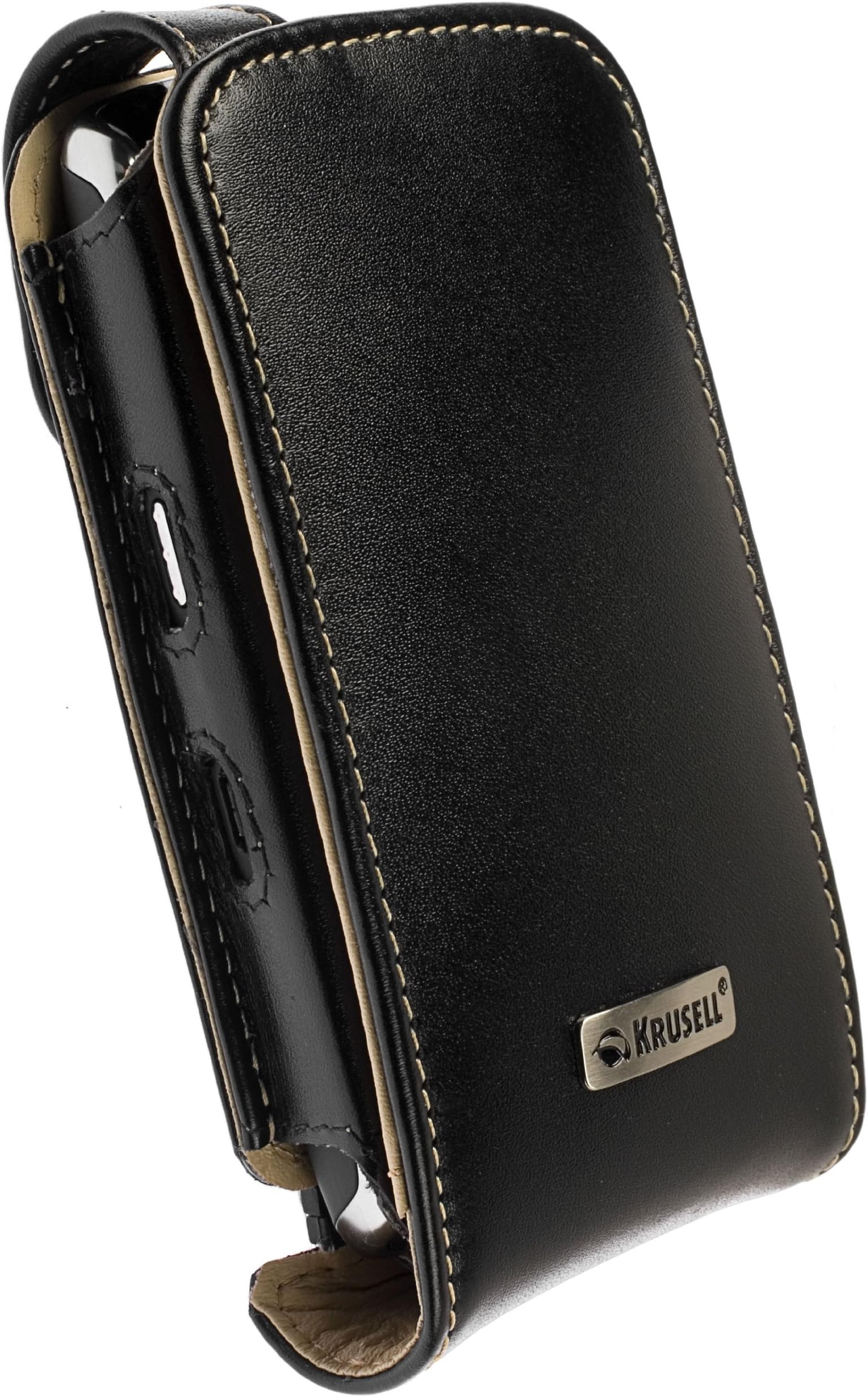 Krusell Orbit Flex Multidapt Leather Case with Ratchet Swivel Clip for BlackBerry Storm 9500/9530 - Black