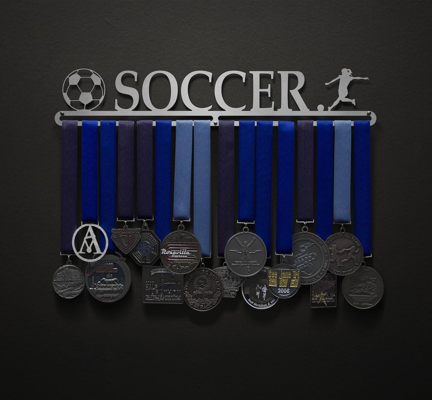 Allied Medal Hangers - Soccer - Female Figure - Multiple Variations Offered!