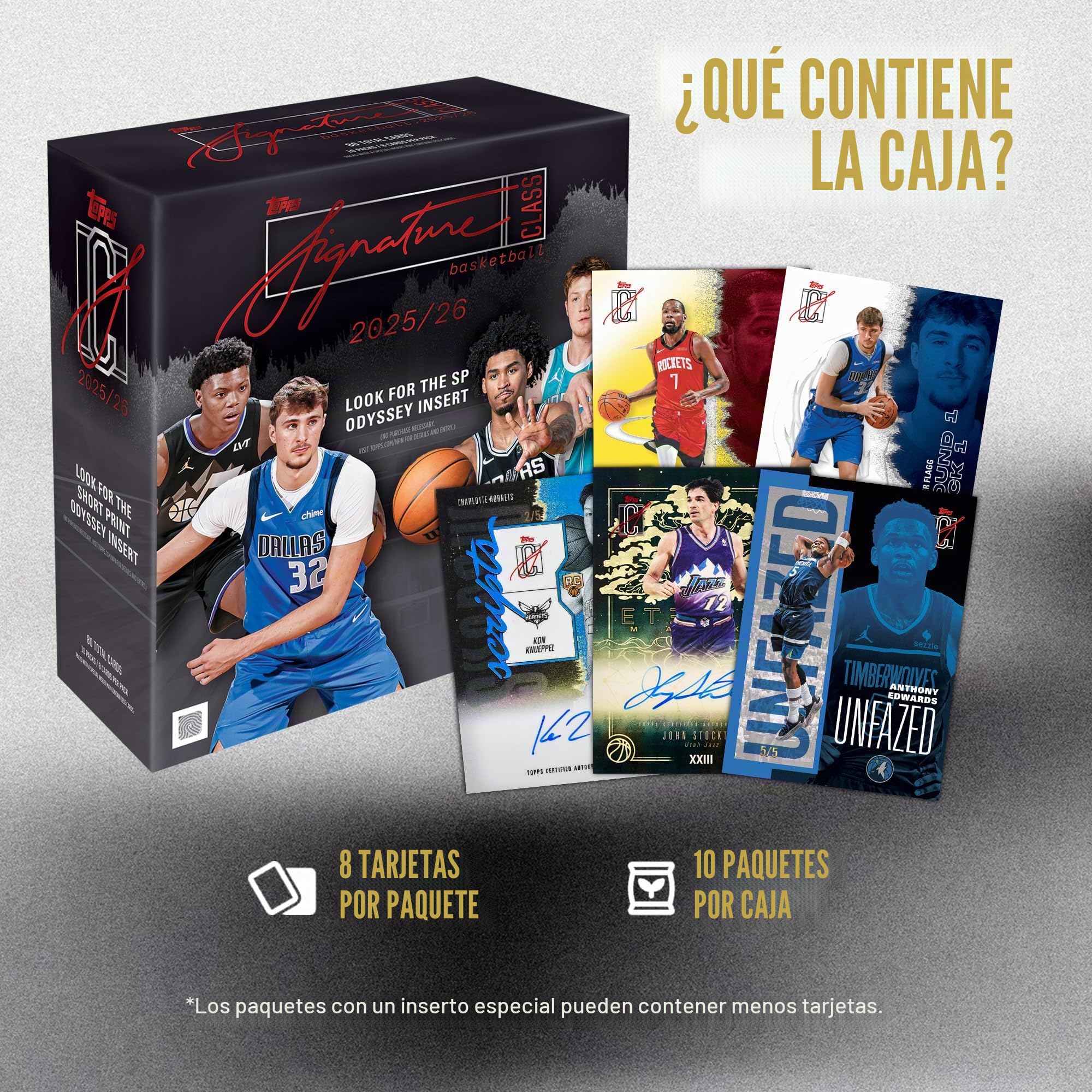 2025-26 Topps Signature Class Basketball, sellado de fábrica, Mega Box