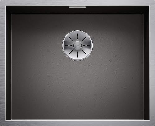 BLANCO 526243 ZEROX 500-U Fregadero de acero oscuro