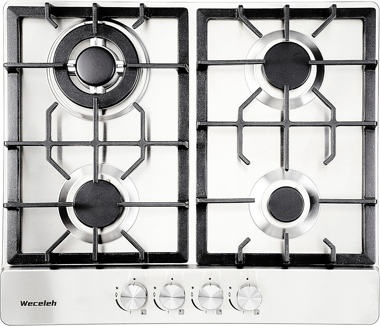 Weceleh 24 Inch Drop BuiltIn Gas Propane Cooktops Stove