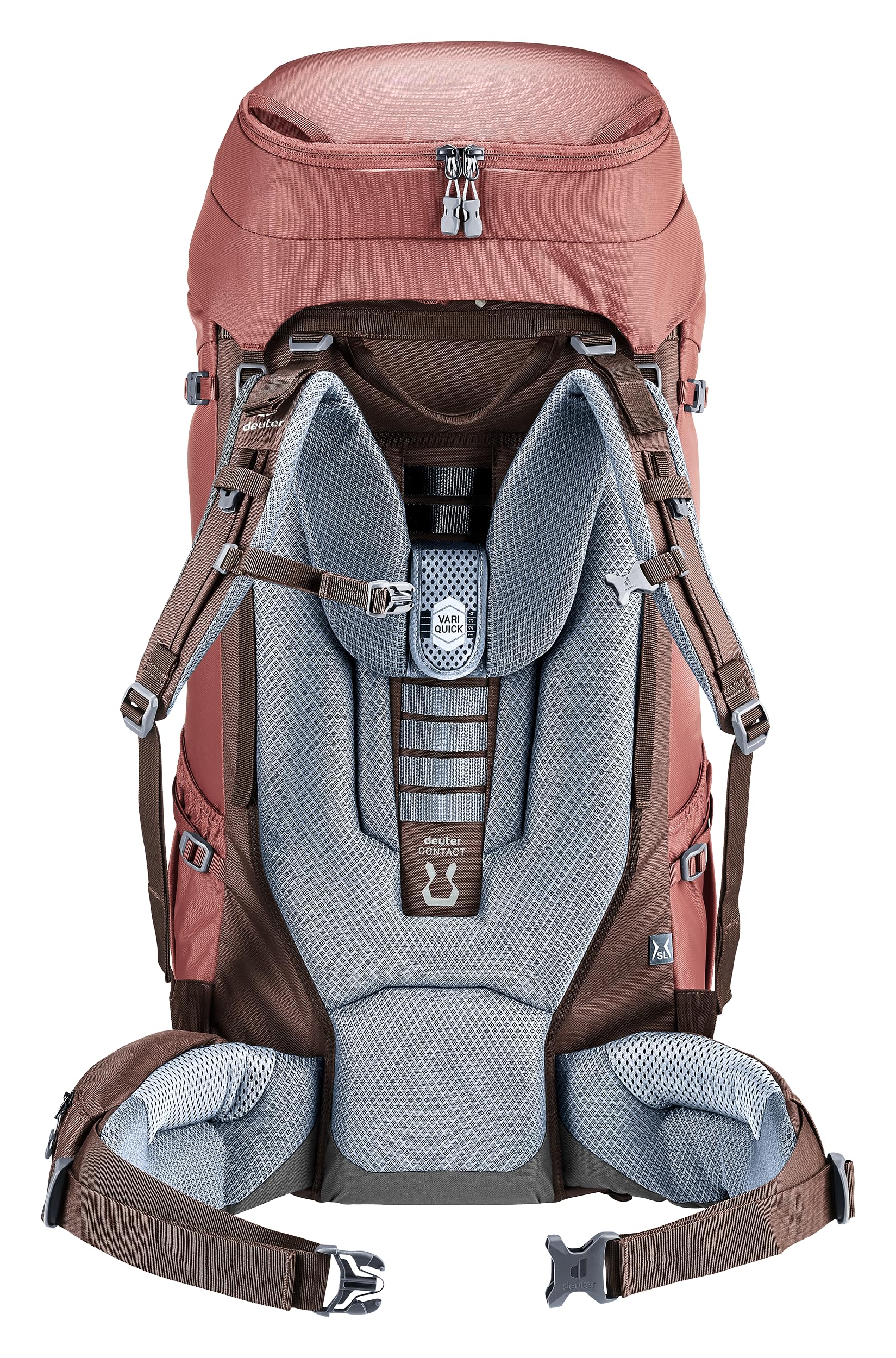 deuter Voyager 60+10 SL Women's Travel Backpack, caspia-raisin