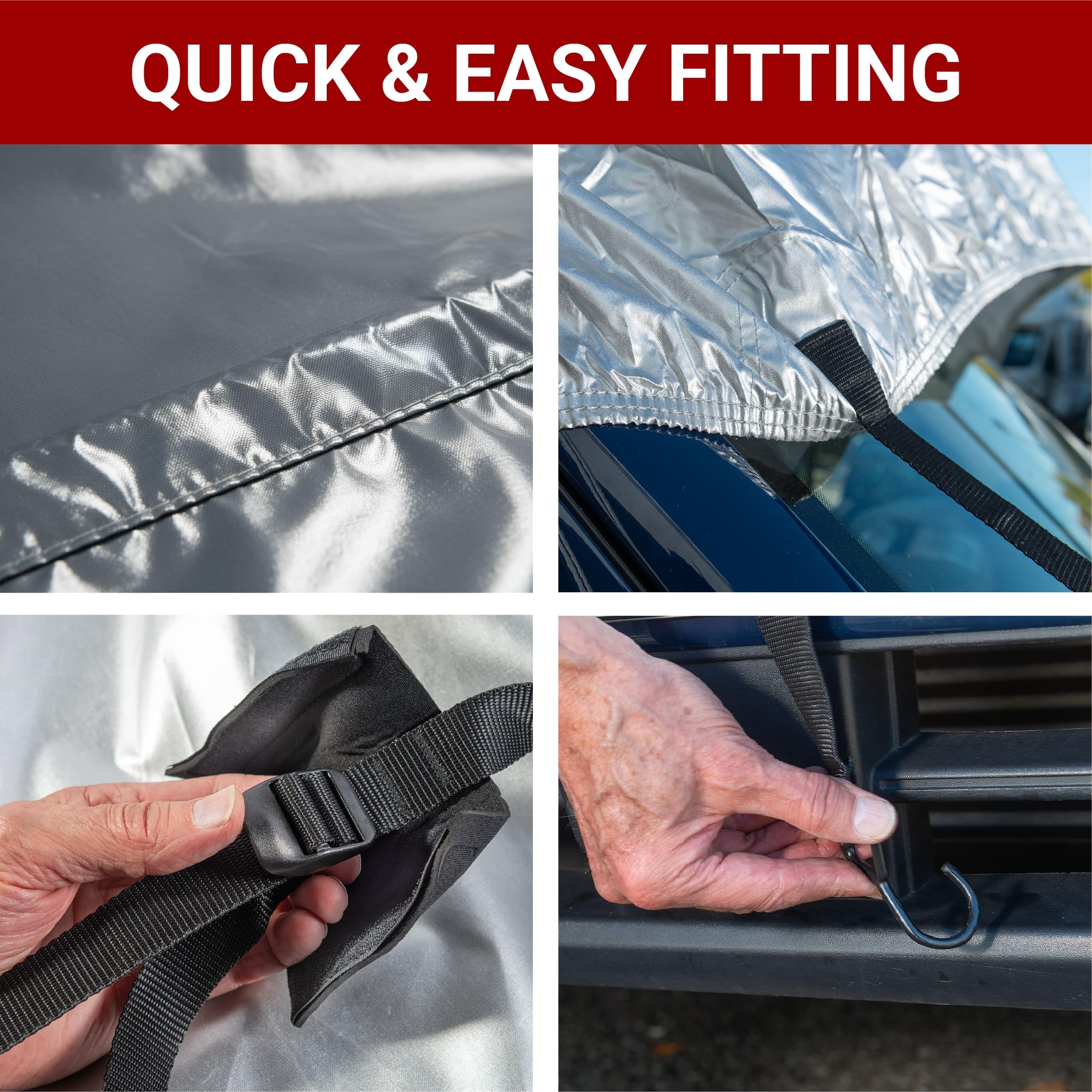 UK Custom Covers CC790SILVER - Cubierta superior impermeable para caravana (18 a 22 pies)