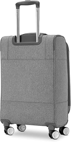 Vista 3 de AMERICAN TOURISTER Whim Softside - Maleta expandible con ruedas giratorias, Gris (Dove Grey), Juego de 2 piezas (maleta de manomediana), Whim
