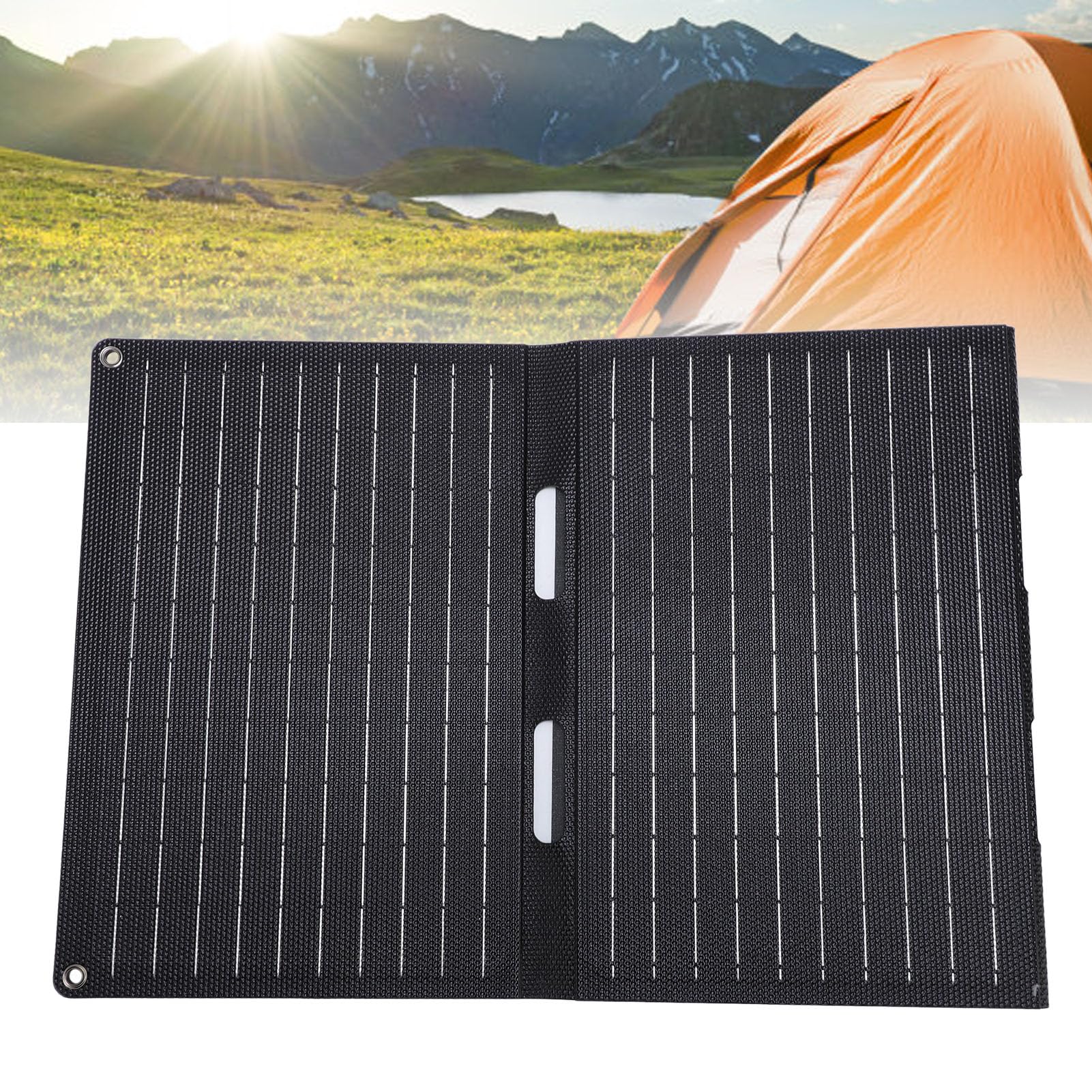 Cocoarm 45W Panel Solar Portátil Cargador, Plegable Monocristalino