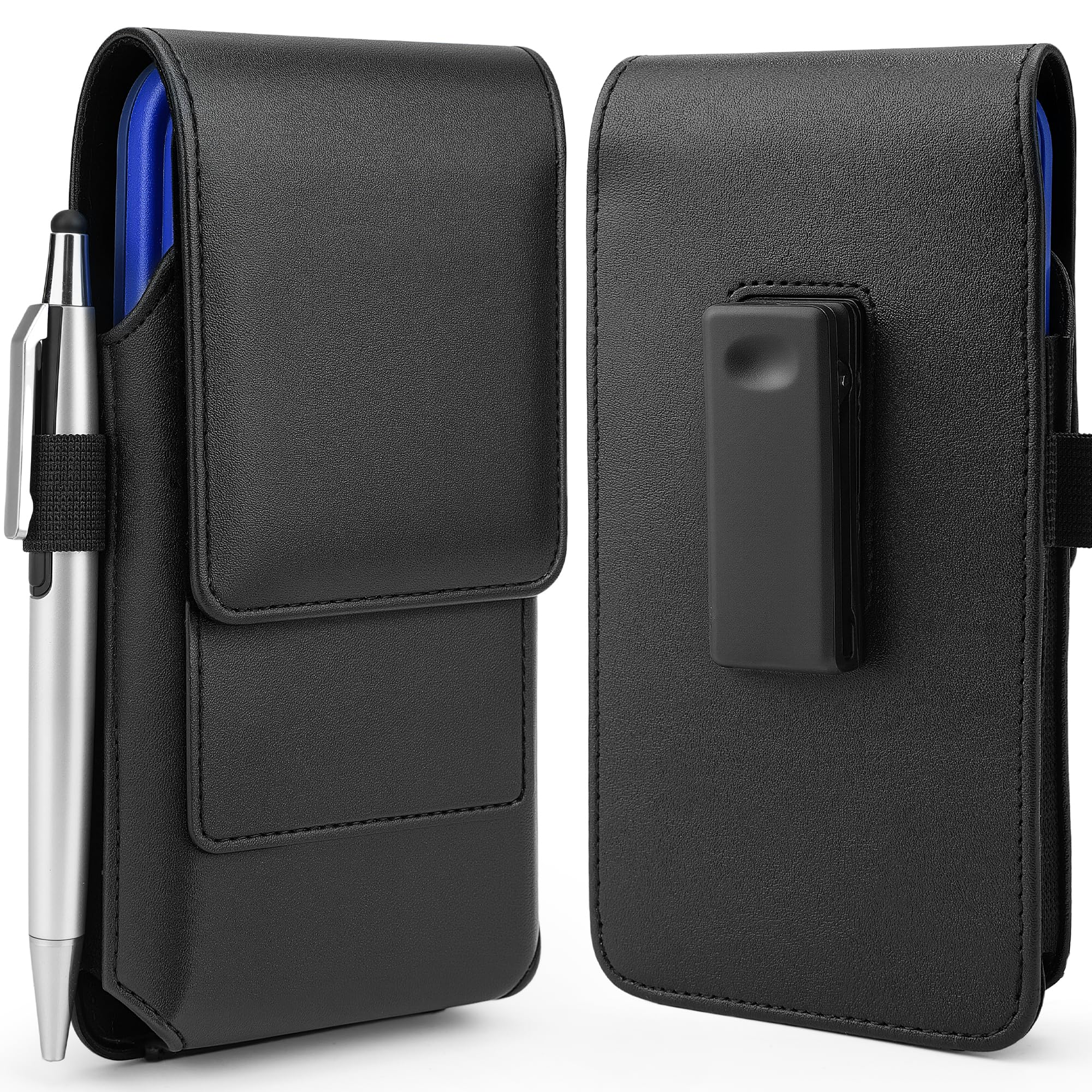 Mopaclle Phone Holster with 360° Rotating Clip,Cell Phone Belt Holder Compatible with iPhone 16/15/14/13 Pro Max & Plus,Galaxy S25+/S24+/S23+ & FE Models, Fit with Case On, for Men Women