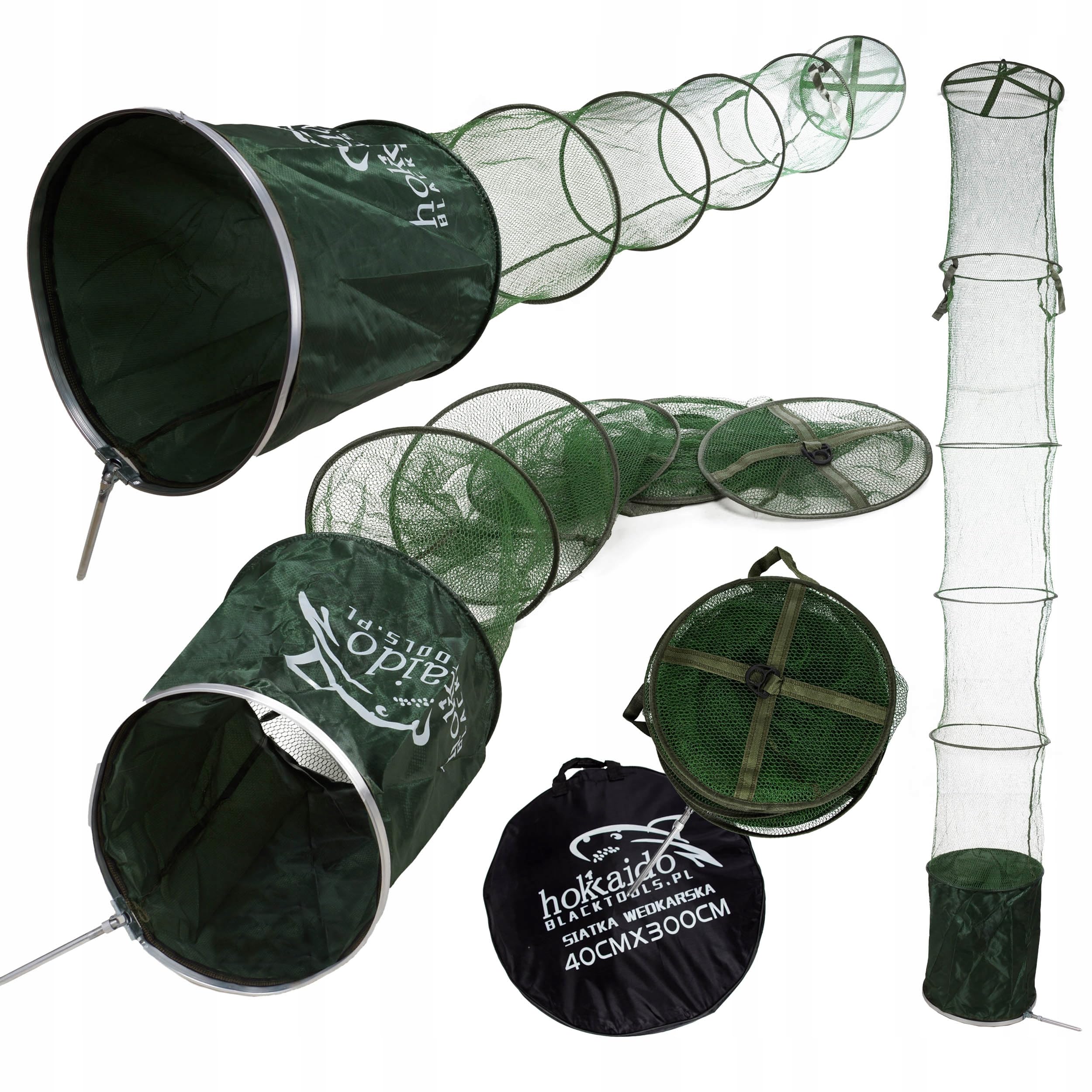 Hokkaido GUMOWA SIATKA WĘDKARSKA 3M 40CM UCHWYT + POKROWIEC