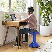 Vista 8 de ECR4Kids ACE Active Core Engagement Wobble Stool, 18-Inch Seat Height, Flexible Seating, Blue