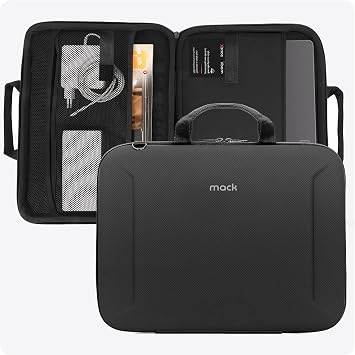 Mack Zone X MCE-1403 Hard Structure Bag, 14” MacBook Pro, 13”MacBook Pro, 13” Macbook Air, Protective case for 13”&14.1” Notebook models, iPad Carrying Case with Accessory Editor
