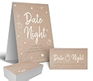Bridal Shower Games, Fun Activities, Kraft Minimalist Style (Date Night Game)
