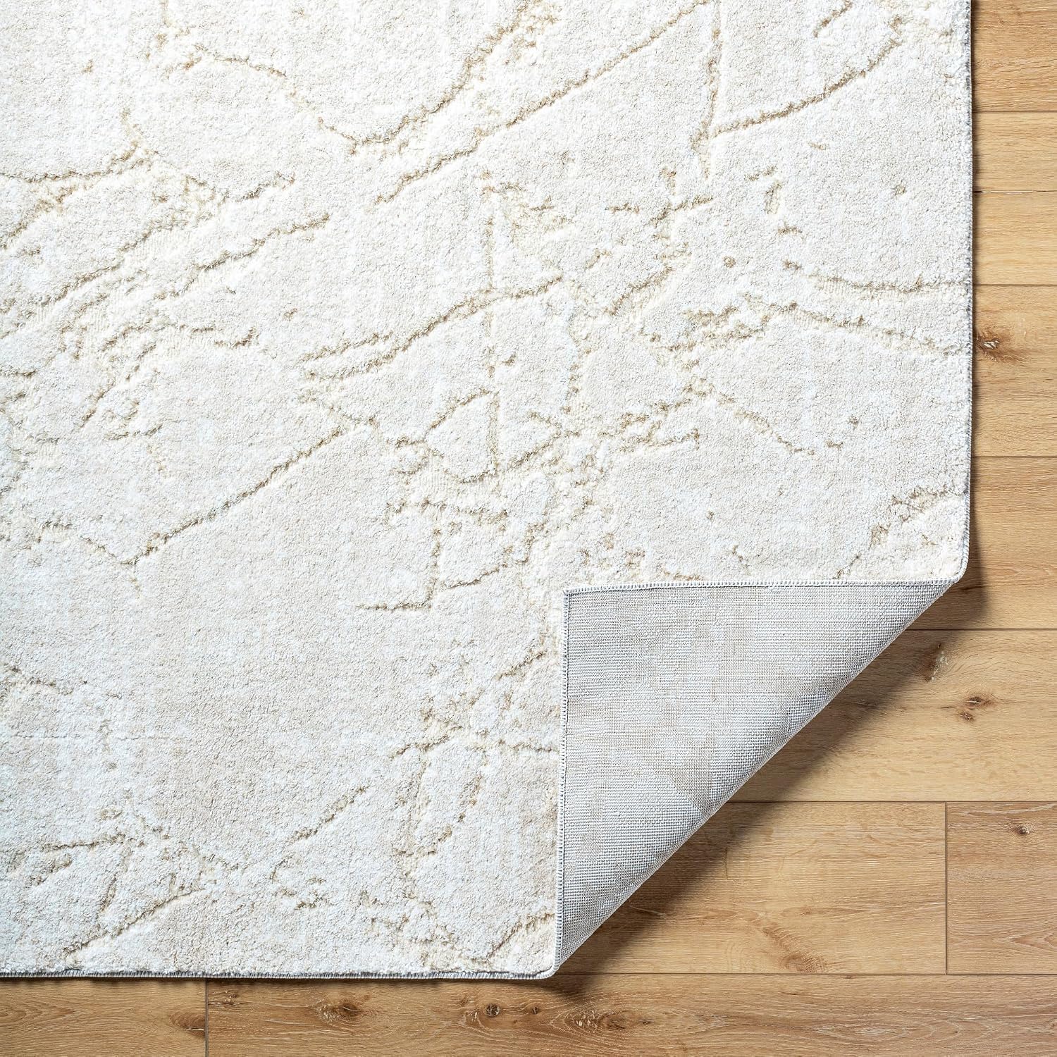 Livabliss Andorra Plus Modern & Contemporary Area Rug,5'3" x 7'3", Cream
