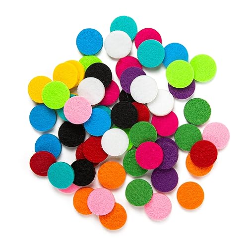 Miniatura 3 de mEssentials - Paquete de 60 piezas de 0.669 in de diámetro, 0.118 in de grosor, aceites esenciales de aromaterapia y pulseras difusoras de collar y