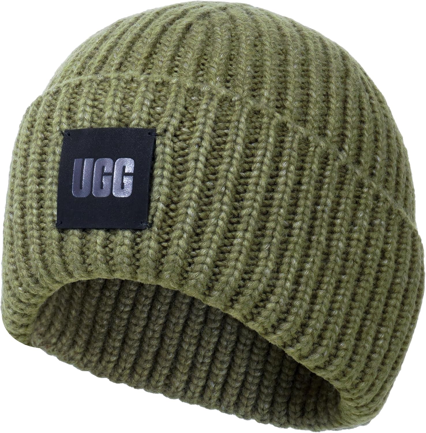 UGG Womens Chunky Rib Beanie with UGG Logo - Image 2