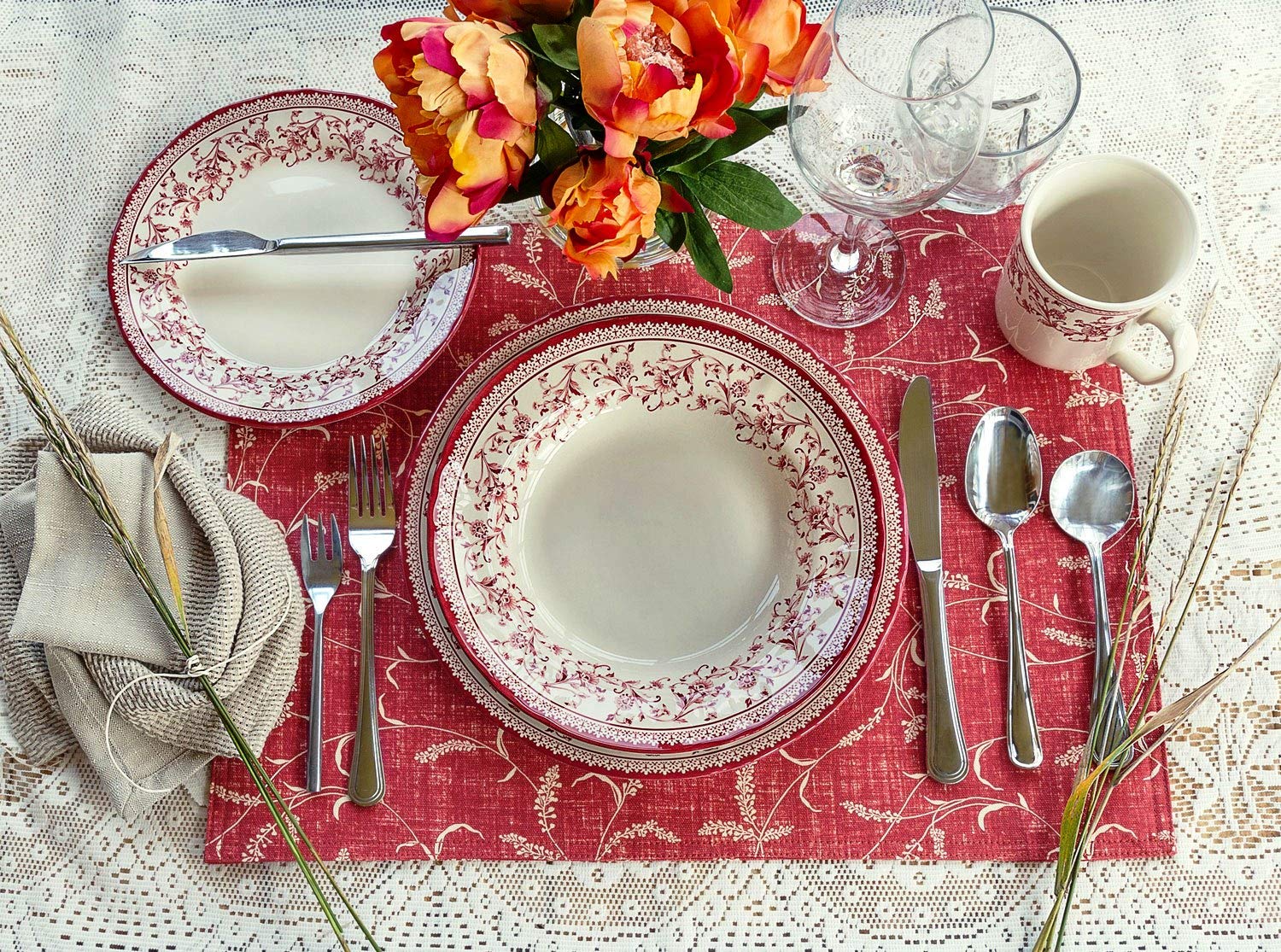 Amazon.com | Tudor Royal Collection 30 Piece Round Dinnerware Set