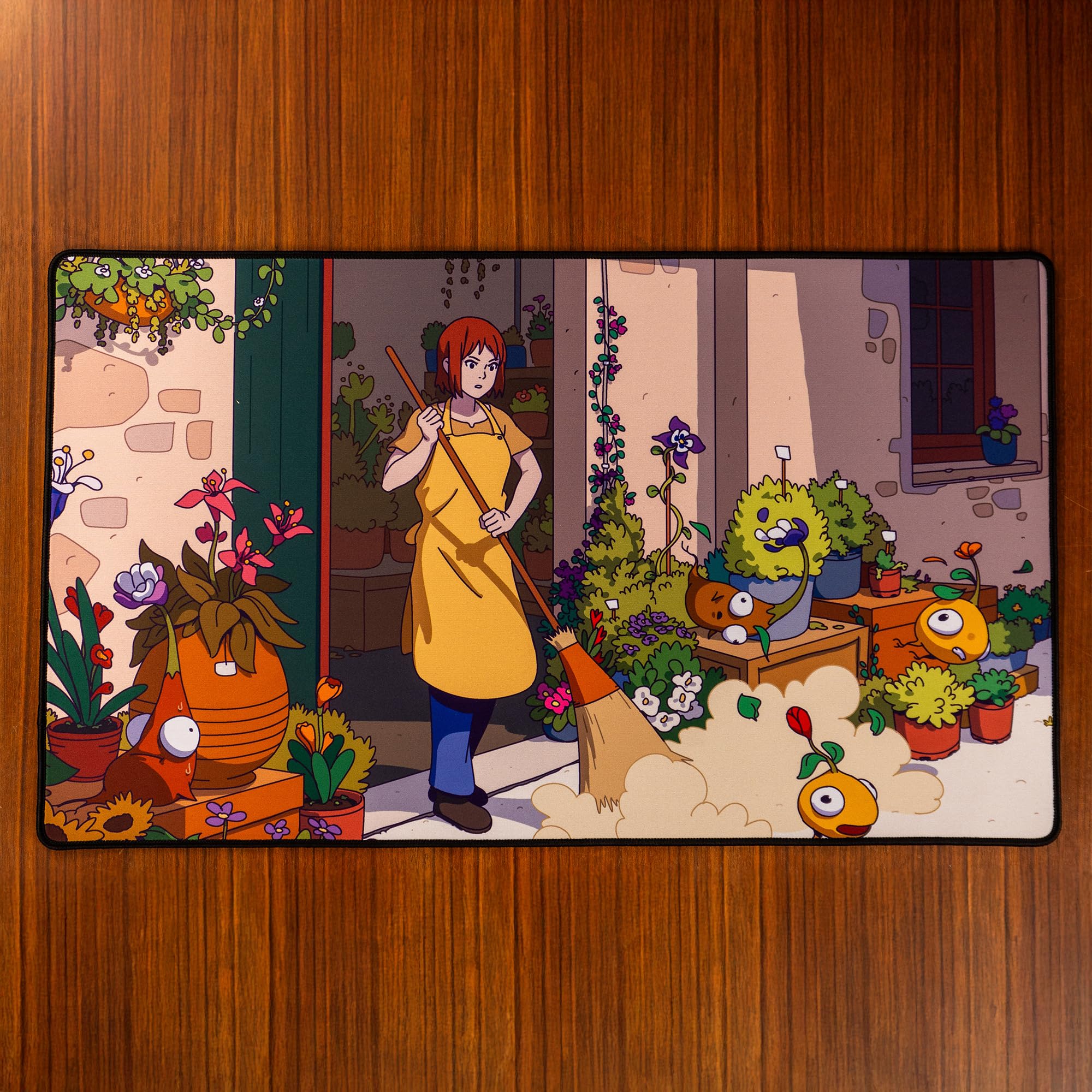 Obojima Potion Shop Play Mat – Premium Desk Mat or Game Play Surface, Non-Slip Rubber Base, Vibrant Fantasy Artwork from, Perfect for TCG, Board Games & Desk Setup — image 1