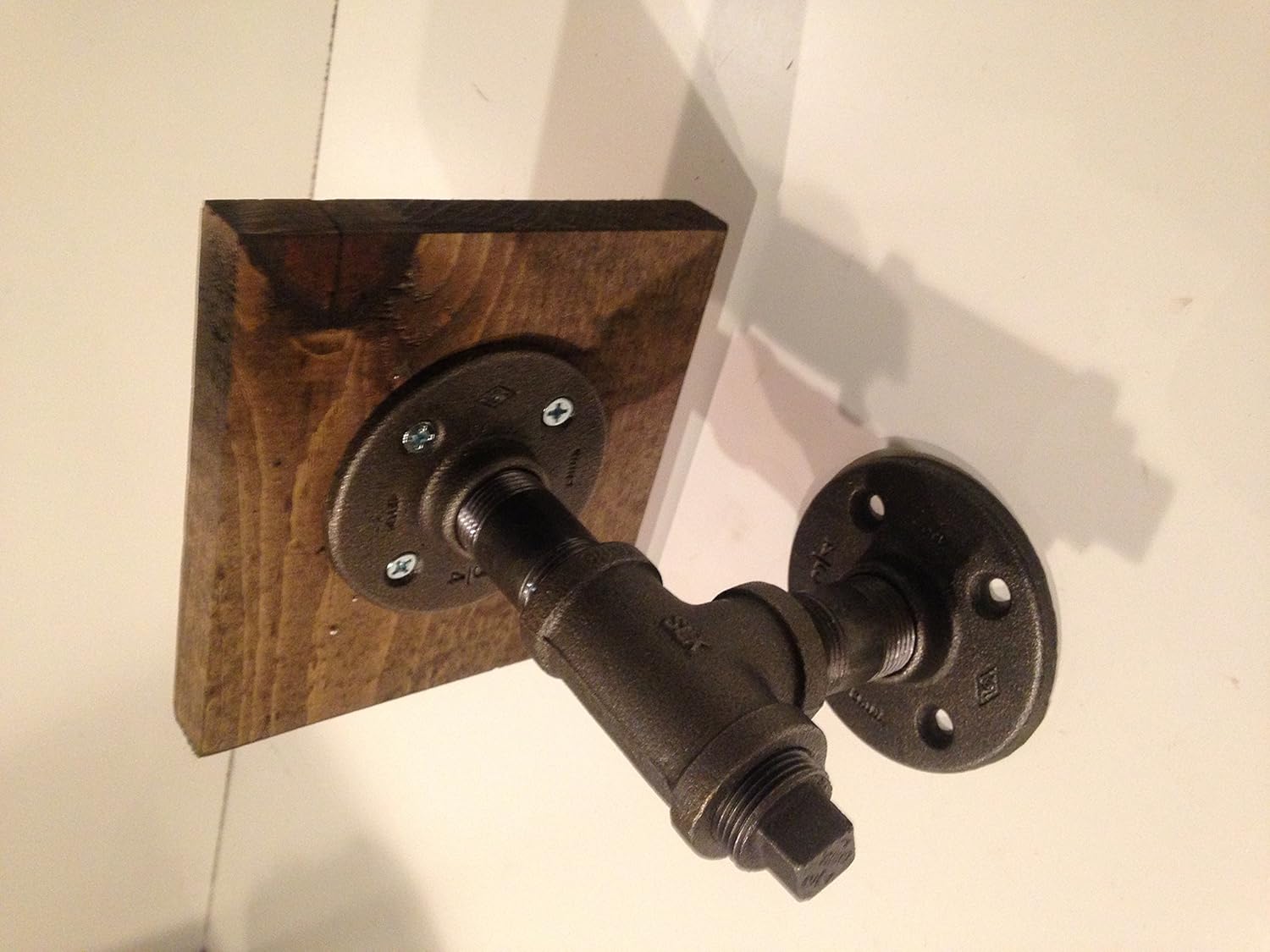 25 Home Decor Mini Shelf Made with 3/4" Industrial Pipe (Pick Your own Stain)