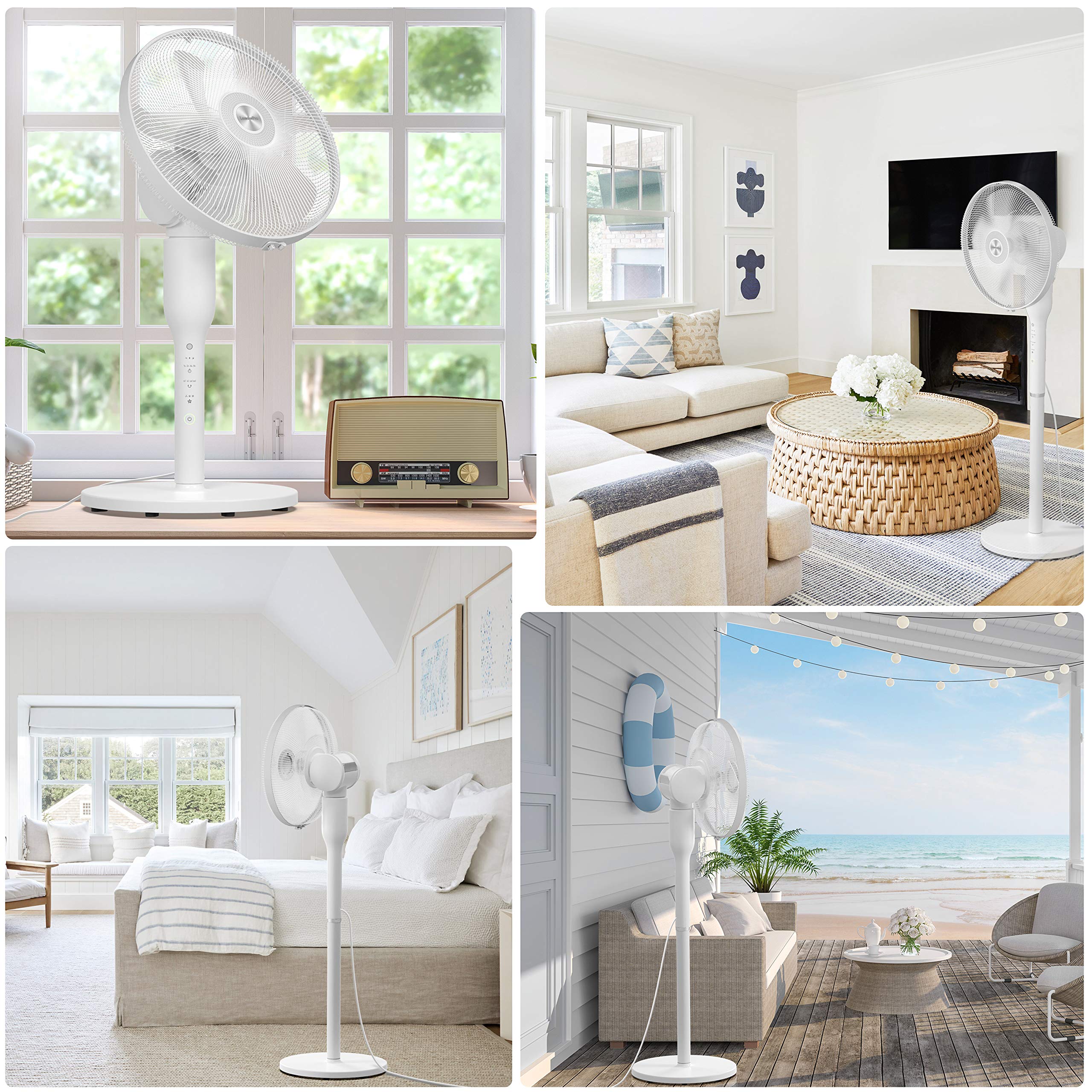 Tristar Standventilator VE-5755, Oszillierend, Höhenverstellbar 85 Bis 115cm S0qe00cp