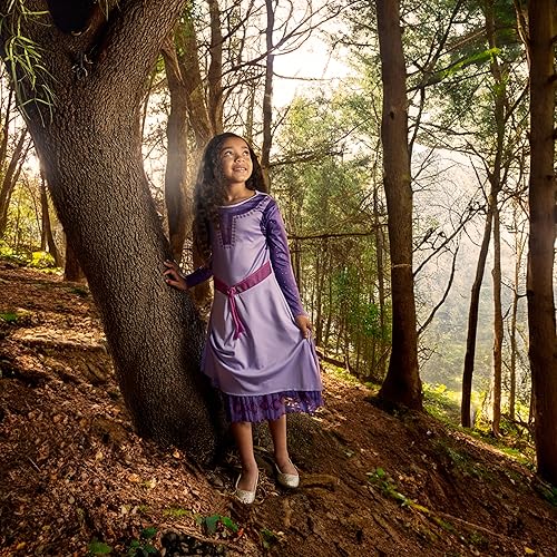 Miniatura 5 de Disguise Girls Asha Costume, Official Disney Wish Child Costume With Attached Belt