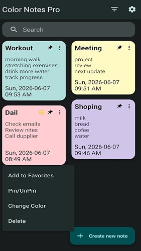 Notes – vue 7