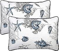 Vista 7 de Newrara Juego de 2 fundas de almohada acolchadas 100% de algodón, tamaño estándar, estilo bohemio, fundas de almohada bohemias (rojo)