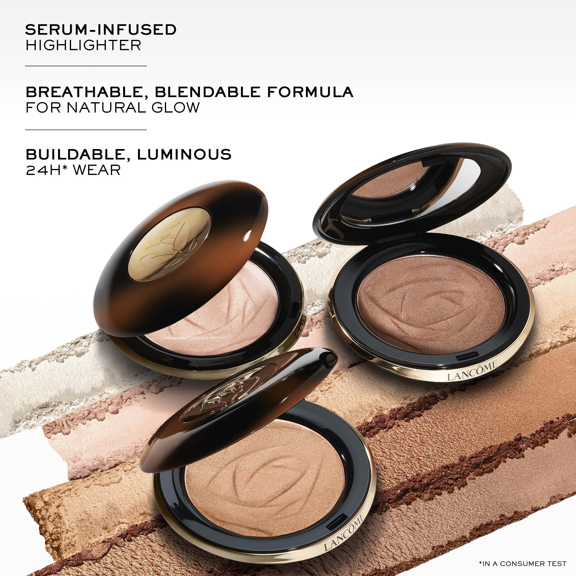 Lancôme Teint Idole Ultra Wear Highlighter - 24H Long Lasting Luminous Powder, Vitamin E & C Derivatives, 01 Light Glow - Image 3