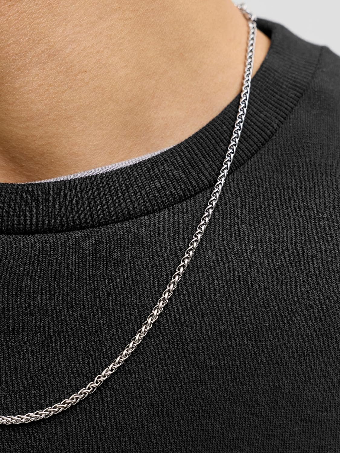 JACK & JONES Men's Bradley Sweatshirt, Black, L