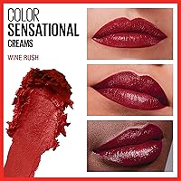 Vista 43 de Maybelline Color Sensational Lipstick, Lip Makeup, Cream Finish, Hydrating Lipstick, Rum Riche, Deep Nude ,1 Count #BLUSHING BUD