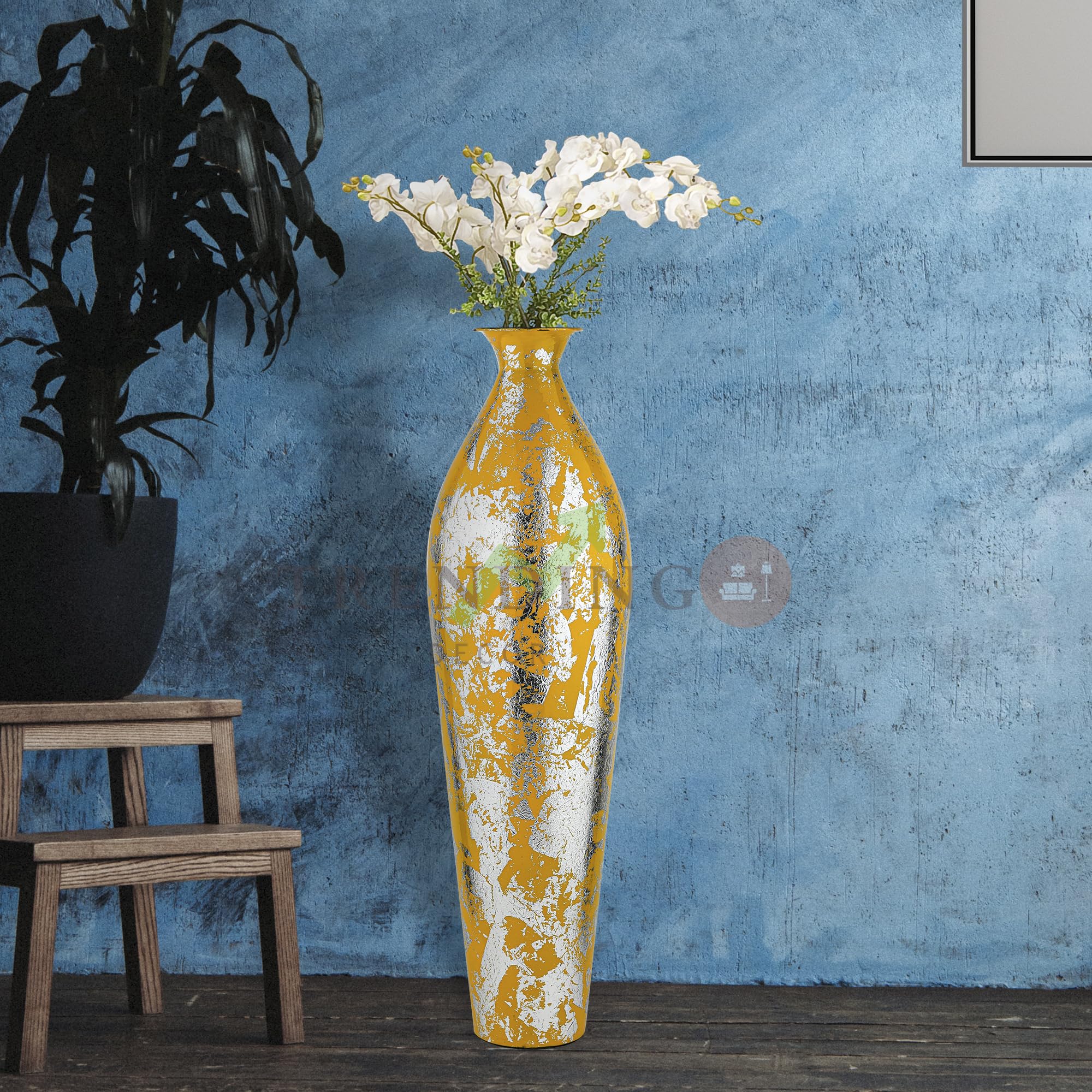 Metal Flower Vase - 24 Inch Home Decor -16