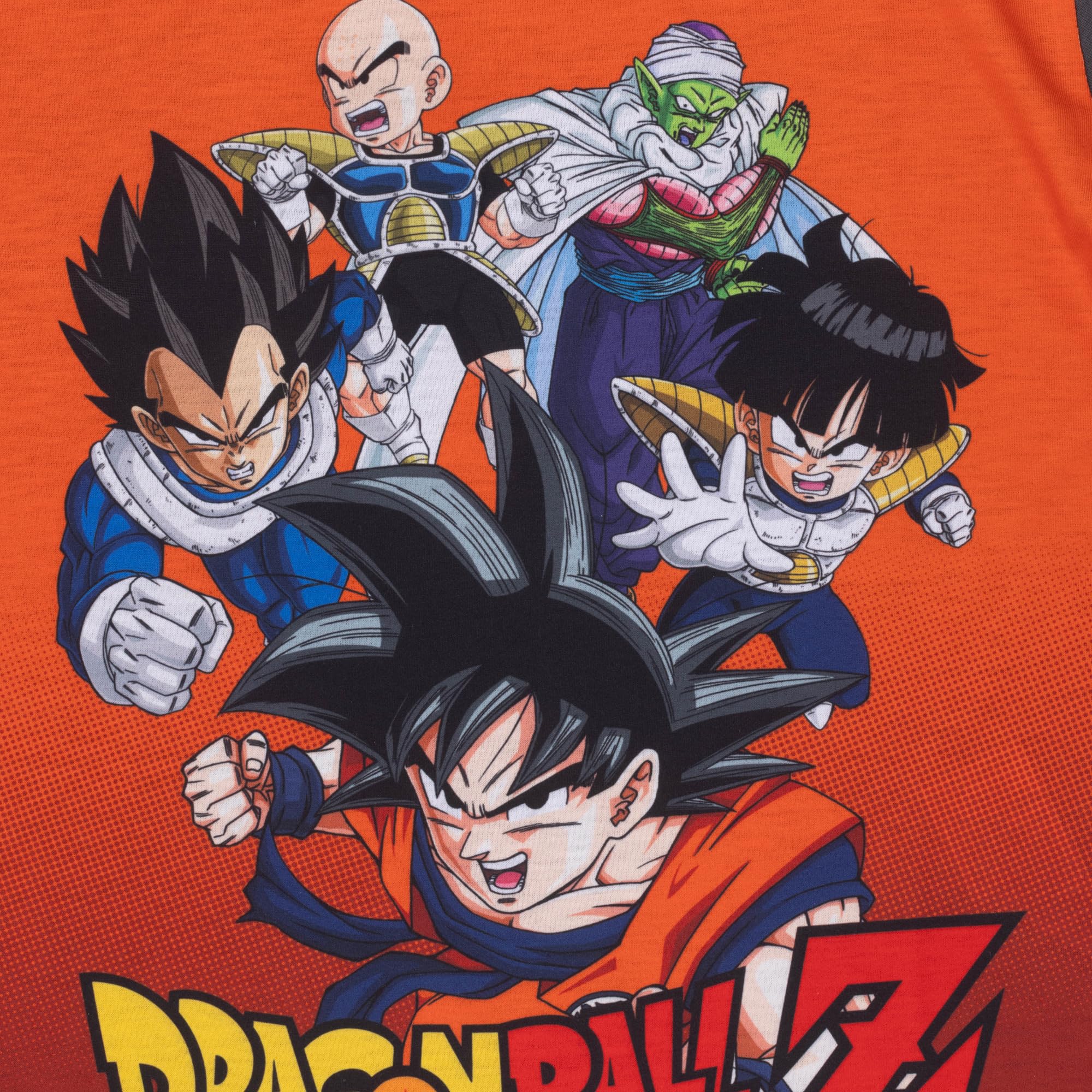 Dragon Ball Z, Con Licencia Oficial Pijama de Manga Corta, DragonBallZ, Naranja