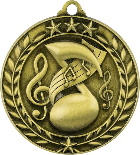 Miniatura 2 de Express Medals Trofeo de medallas de oro con cintas para el cuello, WAMG-943 (paquete de 10)