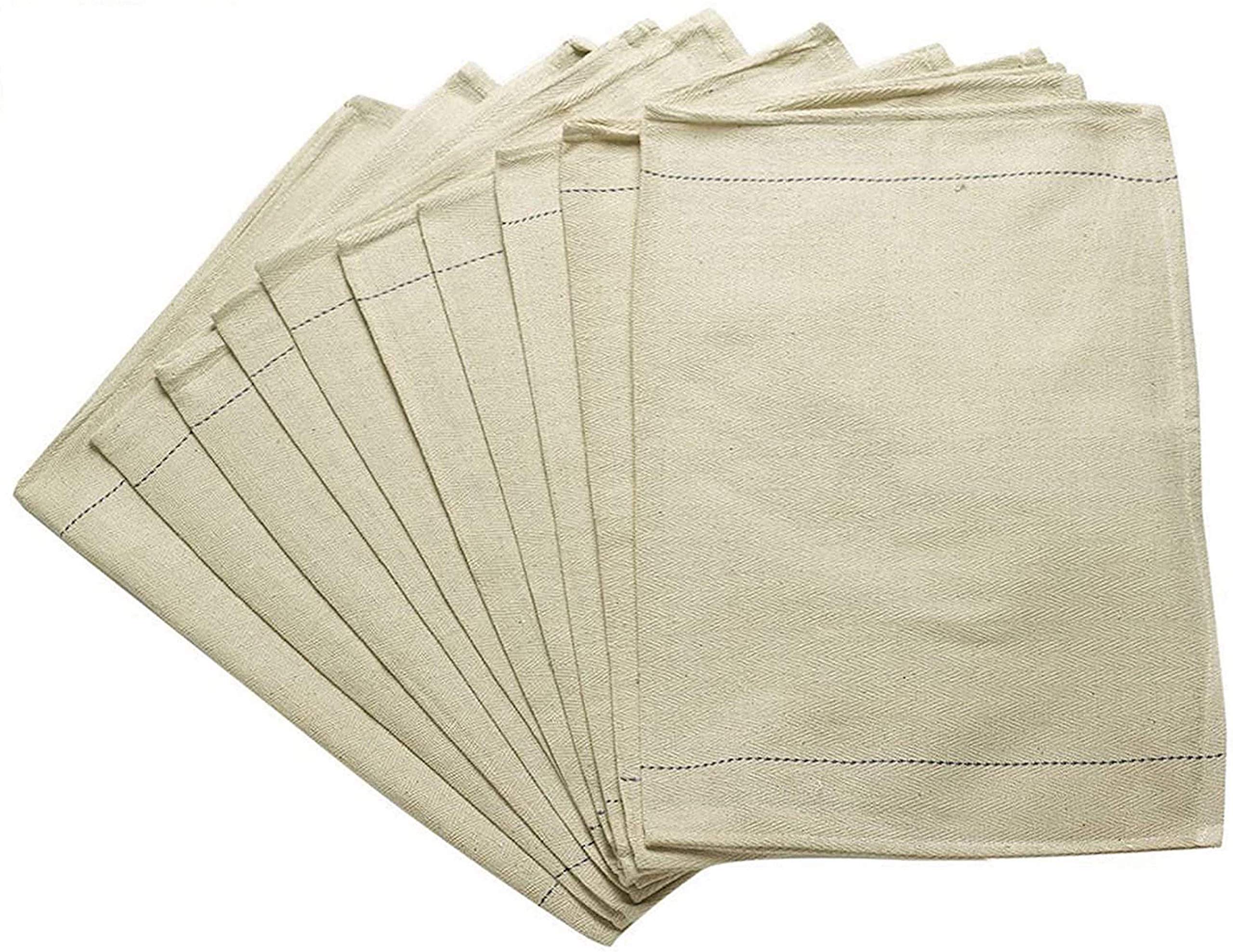 A & B TRADERS Oven Cloths Professional Catering Kitchen Heavy Duty 100% Cotton Thick Large (5)