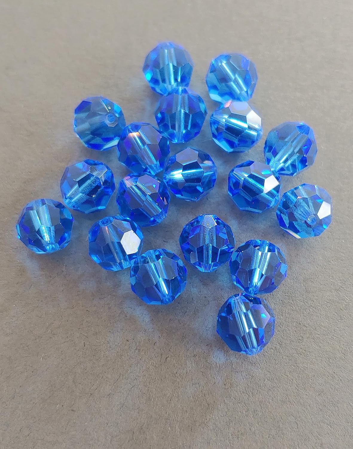 Vintage Authentic #5000 Round Bead 6mm Sapphire Non AB (24 Pieces). Made in Austria