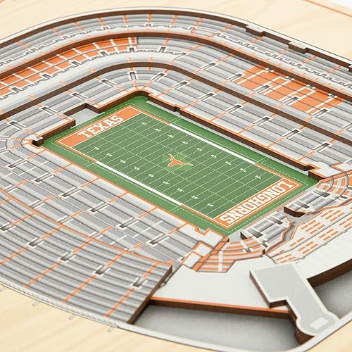 Miniatura 144 de YouTheFan NCAA Oklahoma Sooners - Arte de pared 3D de 5 capas con vista al estadio, Gaylord Family Oklahoma Memorial Stadium, 13.00 x 17.00 pulgadas