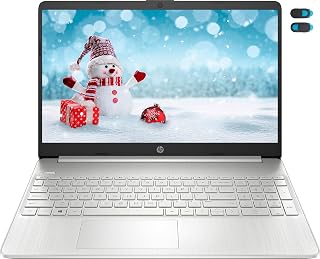 HP 2022 नोटबुक 15 लैपटॉप, 15.6" एचडी डिस्प्ले, इंटेल सेलेरॉन एन 4120 प्रोसेसर, 16 जीबी डीडीआर 4 मेमोरी, 512 जीबी एसएसडी, वेबकैम, यूएसबी टाइप-सी, आरजे -45, एचडीएमआई, विंडोज 11 घर, वाईएससी एक्सेसरी, सिल्वर