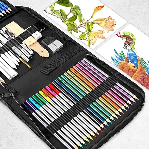 Miniatura 3 de iBayam Bolígrafo de punta fina de 18 colores y juego de dibujo de 78 unidades