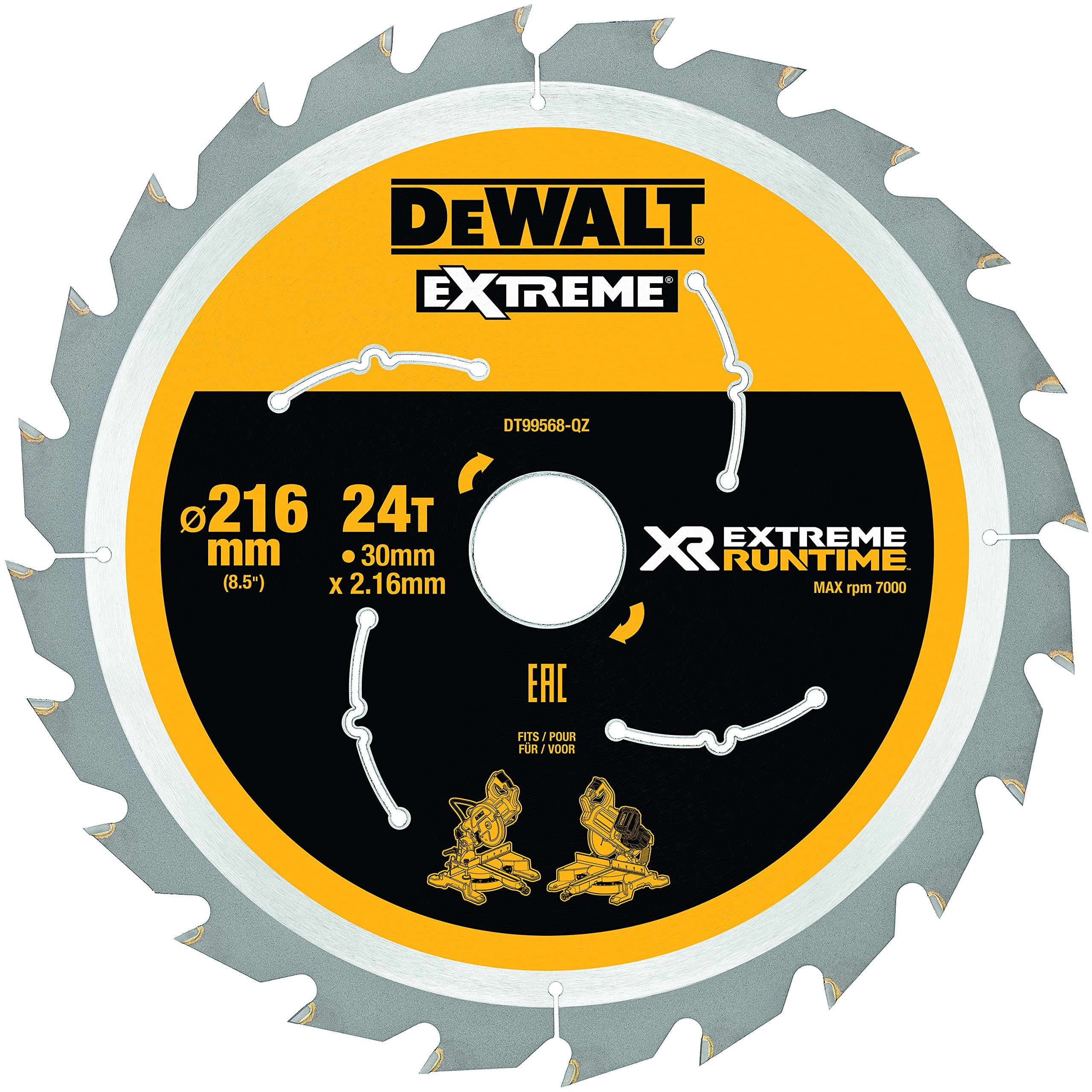 Dewalt Dt99568 Xr Extreme Runtime Mitre Saw Blade 216Mm X 30Mm X 24T