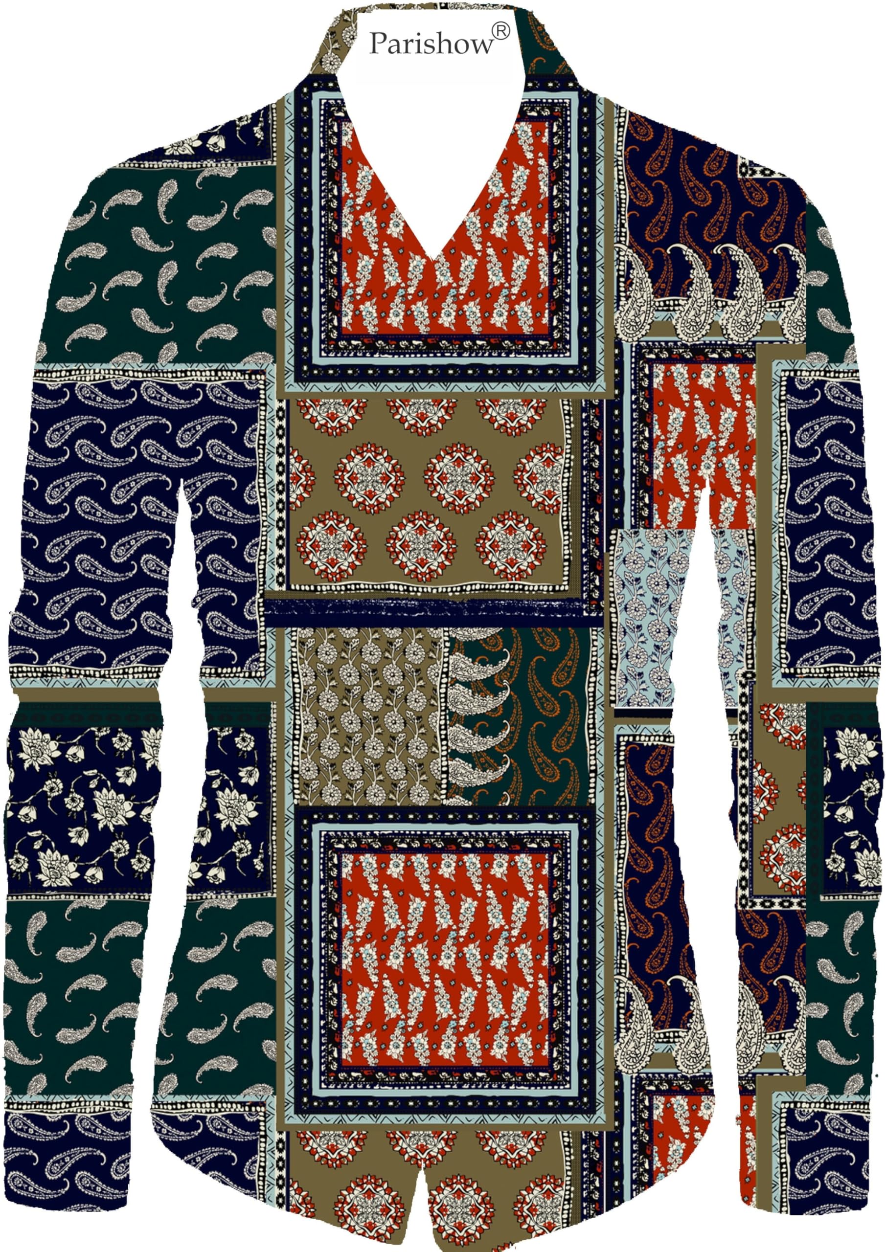 Polycotton Printed Shirt Fabric (Unstitched) PJE-Ushirt Mixdes 5-1-picture-59