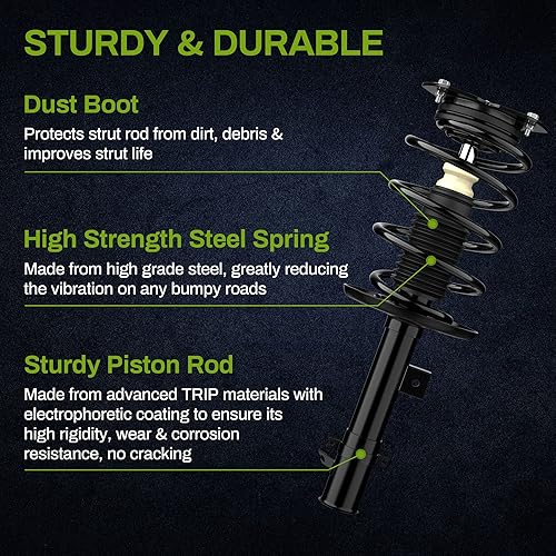 Miniatura 4 de AUTOSAVER88 Amortiguadores delanteros completos y traseros compatibles con 2007-2012 Exc. Hybrid 2013 Altima S 2.5L Coupe