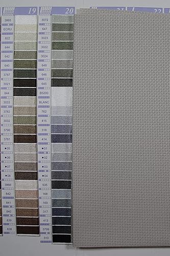 Miniatura 126 de 19" x 28" 14CT Tela de punto de cruz de algodón Aida (lino)