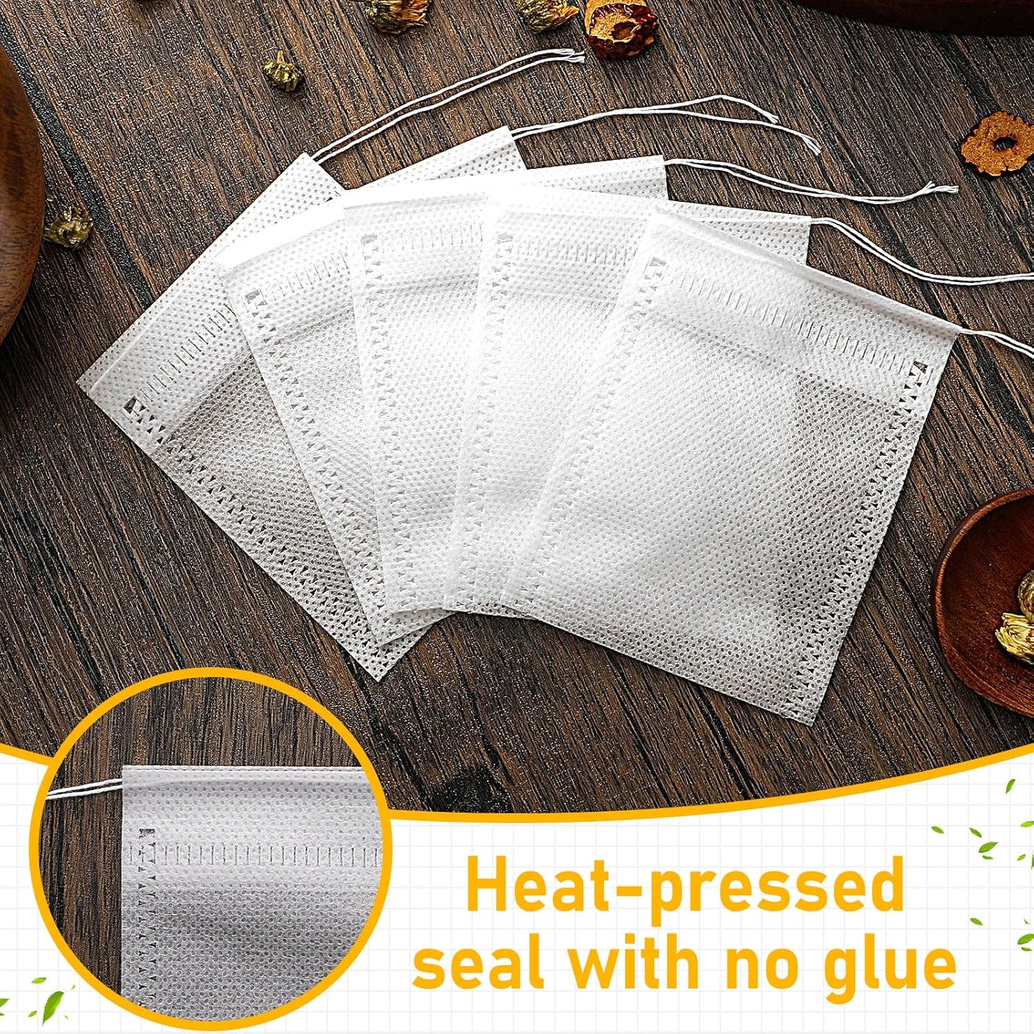 Remerry Disposable Tea Bags for Loose Leaf Tea