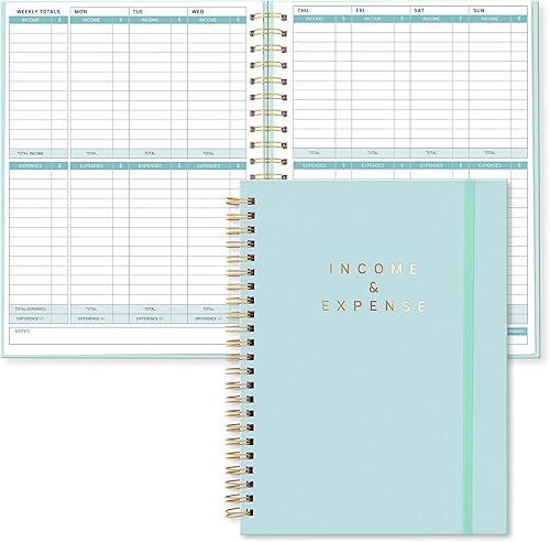 S&O - Cuaderno de registro de ingresos y gastos para una mejor gestión del dinero, libro de registro de contabilidad, libro de registro de ingresos