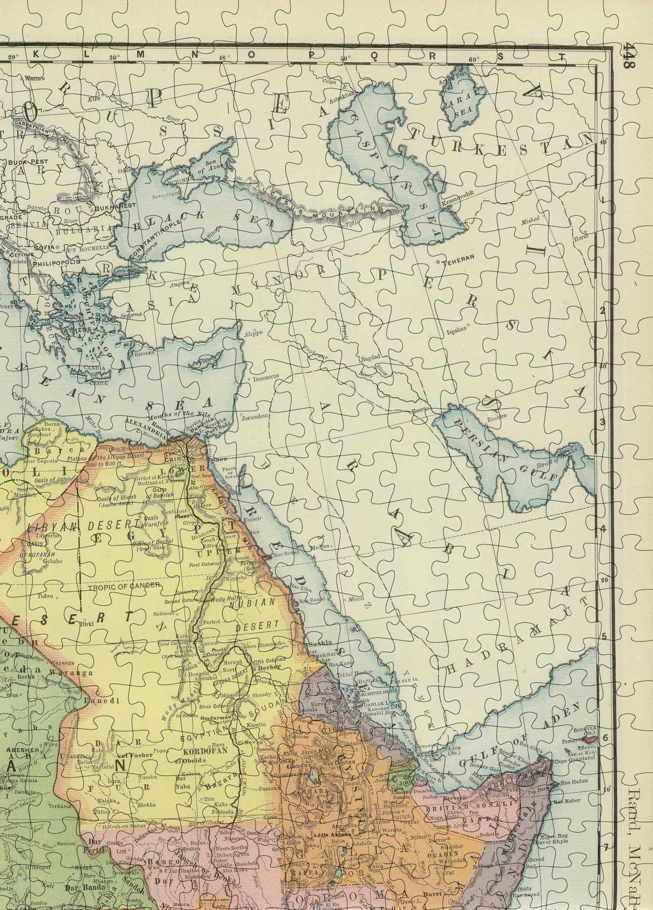 Amazon | 1903 アフリカ地図|ランド・マクナリー&コズ ビジネス アトラス、アフリカ大陸 | 1000ピース 大人のジグソーパズル |  誕生日プレゼント | ジグソーパズル | おもちゃ